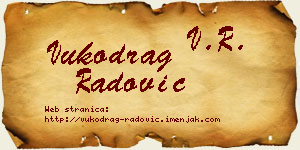 Vukodrag Radović vizit kartica
